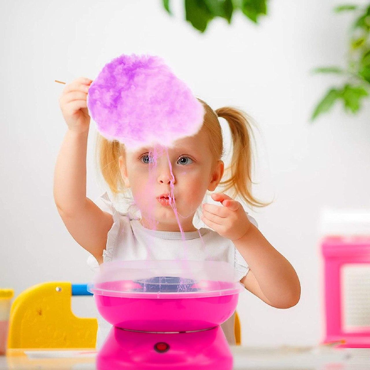 Апарат для приготування солодкої вати Cotton Candy Maker + палички для солодкої вати