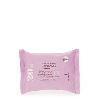 Byphasse Make-up Remover Wipes Witch Hazel Water & Orange Blossom Серветки очищаючі серветки 20 шт