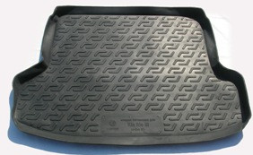 Коврик в багажник для Kia Rio II 2005-2011 седан, резино-пластиковый (Lada Locker) - фото 5 - id-p1258237338