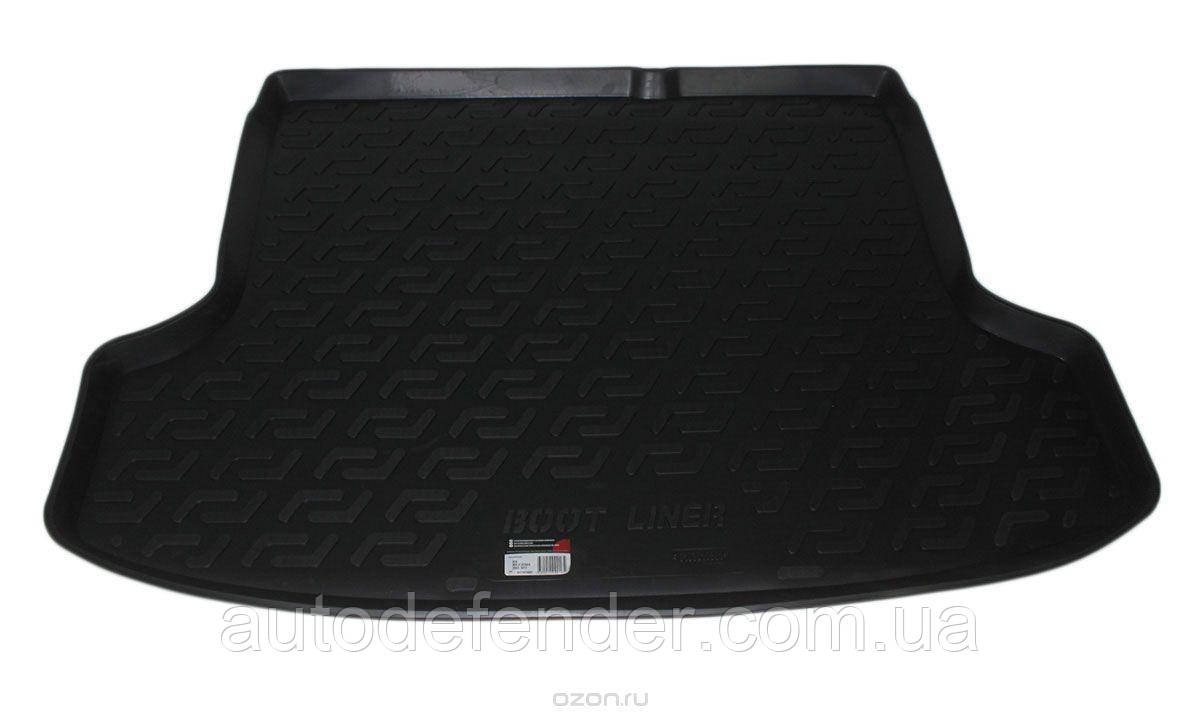 Коврик в багажник для Kia Rio II 2005-2011 седан, резино-пластиковый (Lada Locker) - фото 1 - id-p1258237338