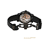 Годинники наручні чоловічі Aerowatch 50931 NO01 механічні, скелетон, чорний шкіряний ремінець, фото 5