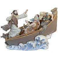 Фигурка статуэтка фарфоровая колекционная Avella «Лодка спасения» 22х29х13,5 см.