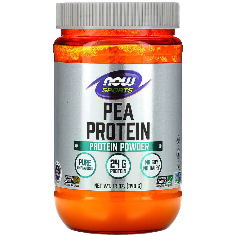 NOW Foods, Sports "Pea Protein" без добавок (340 г) - Купить гороховый ...