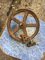 Железное колесо тачки тележки ретро мощное колесо тачки СССР