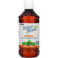 Жидкий сахарозаменитель стевия NOW Foods "Better Stevia" оригинальный вкус (237 мл)