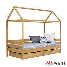 Ліжко двоярусне дерев'яне Дует Плюс ТМ Естелла без шухляд, фото 3