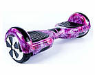 Дитячий потужний гіроборд гіроскутер Smart Balance 700W Фіолетовий космос пневматичні колеса 6,5" батарея 4400mAh блютуз, фото 2