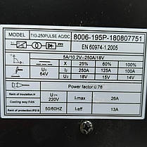 Інверторна установка аргоно-дугового зварювання Redbo TIG 315P AC/DC, фото 5