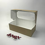 Коробка для рулетів і штоленів, 300*150*90 мм│НФ│, з вікном, крафт, фото 4