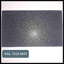 Гладкий лист POLYSTEEL — 0,45 мм / 1250 мм / PEMA / RAL 7024 Графіт, фото 4