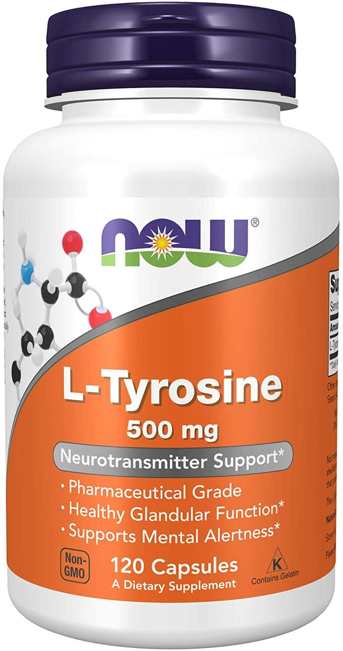 Now Foods L-Tyrosine 500mg 120 капсул