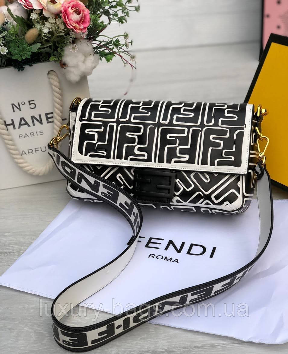 Шкіряна сумка Fendi Baguette