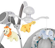 Дитяча колиска-гойдалка CARRELLO Nanny 3в1 CRL-0005 Grey Planet Сірий | Закачуючий центр, фото 6