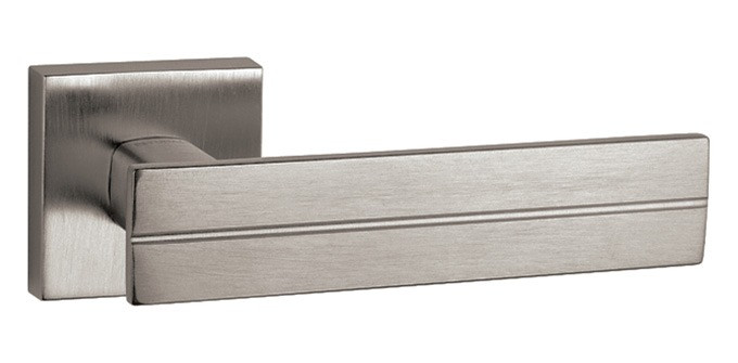 Ручка дверна на розетці Tupai LINA 1 2736Q нікель матовий (Португалія)
