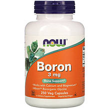 Бор NOW Foods "Boron" 3 мг (250 капсул)