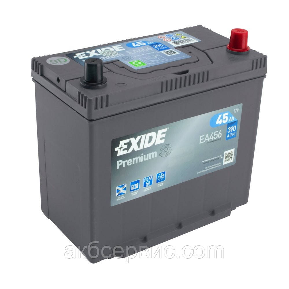 Акумулятор автомобільний Exide EA456, фото 1