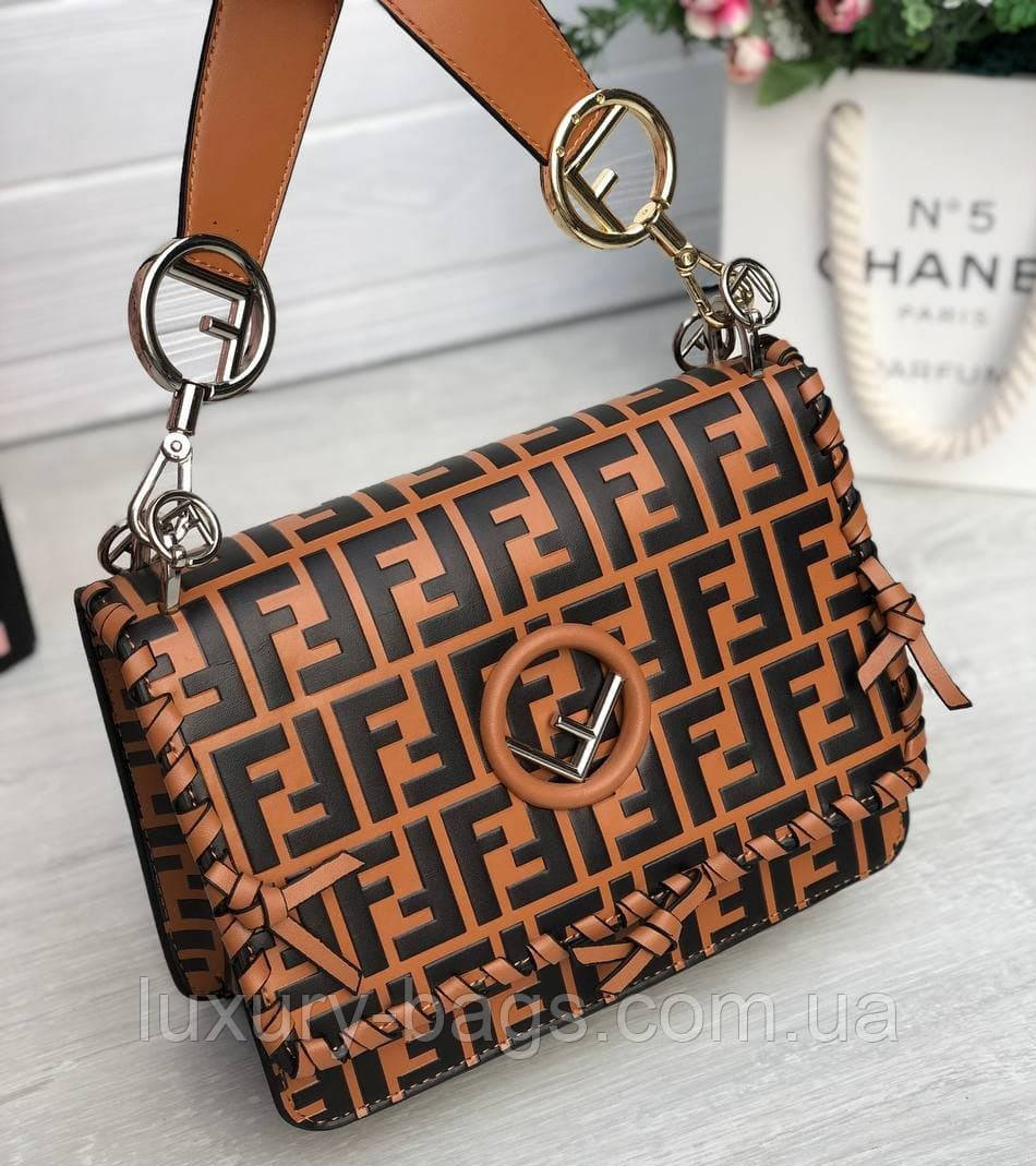 Шкіряна сумка Fendi Baguette, фото 1