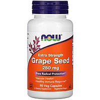 Экстракт виноградных косточек NOW Foods "Grape Seed" усиленное действие, 250 мг (90 капсул)