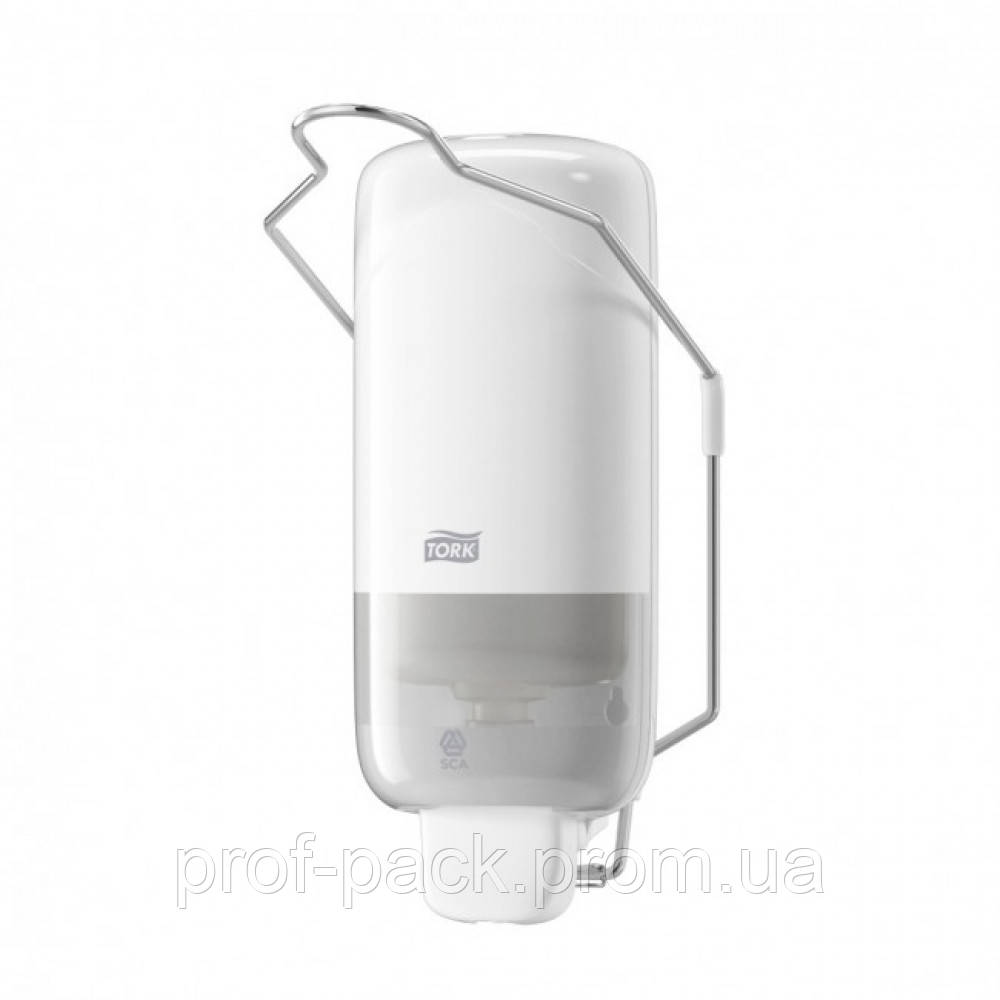 Диспенсер для жидкого мыла с локтевым приводом Tork Elevation, белый, 1л - фото 1 - id-p25558196