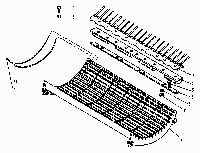 Решетка деки подбарабанья кдм 2-90-3