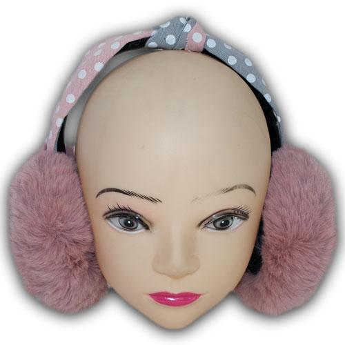 Теплые складные наушники для девочек