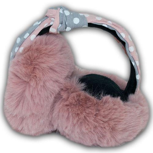 Теплые складные наушники для девочек