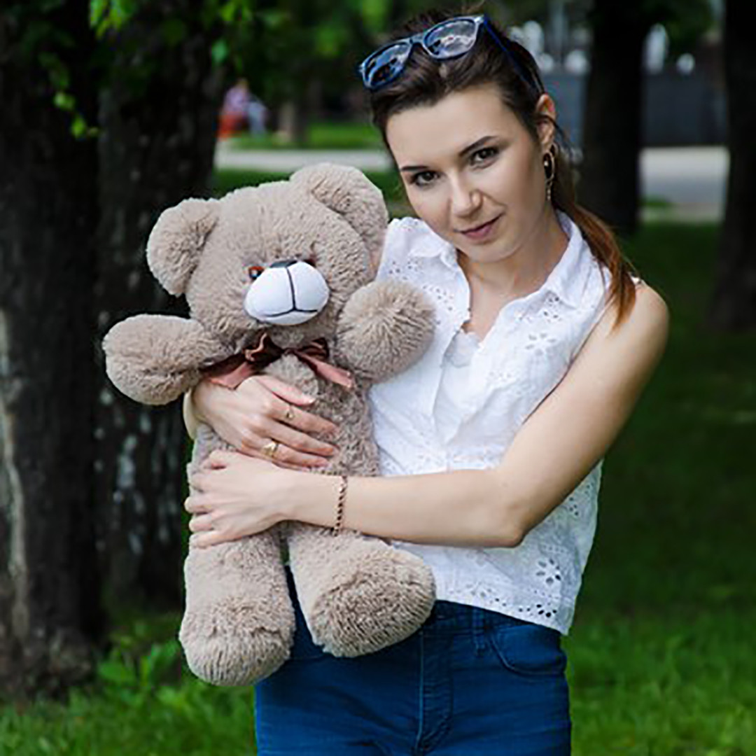 Плюшеві ведмеді Плюшевий ведмедик 1 МЕТР, Рожевий