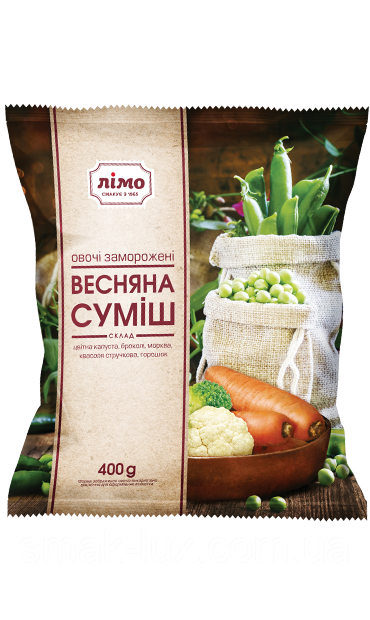 Овочева суміш «Весняна» швидкозаморожена  "ЛІМО" 400г