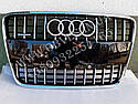 Решітка радіатора Audi Q7 стиль Audi SQ7 (чорна з хромованою окантовкою), фото 3