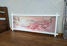 Картина в білій дерев'яній рамці "Вітка Сакури".