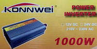 Преобразователь напряжения 12V-220V KonnWei 1000W Вт.