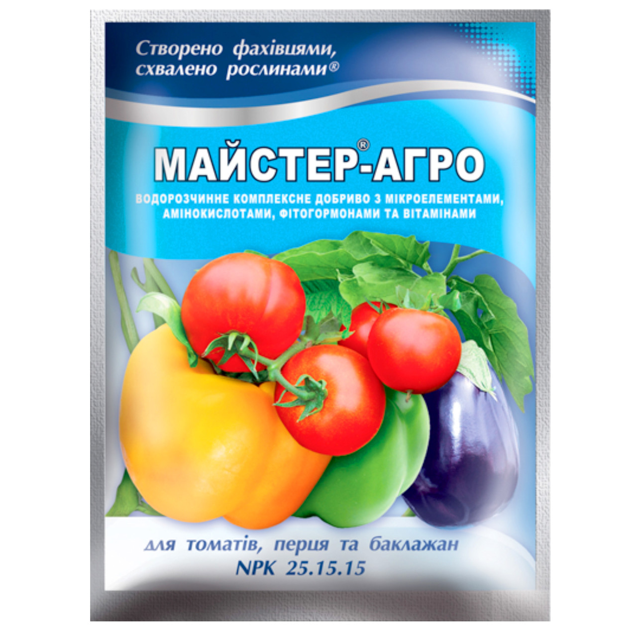 Добриво Майстер-агро для томатів, перцю і баклажанів 25.15.15 100 г