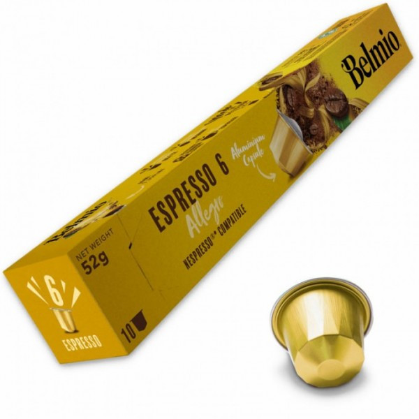 Кава в капсулах Belmio Espresso Allegro, 10 капсул Nespresso
