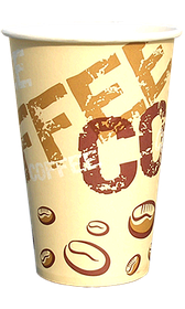 Стакан паперовий одношаровий Coffee coffee 340 мл. 50 шт.