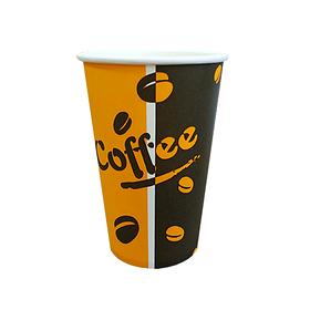 Стакан паперовий одношаровий Coffee 340 мл. 50 шт.