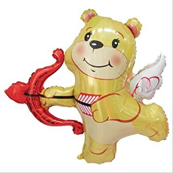 BT 42" Cupid Bear Balloon. Фольгована куля Ведмежа Купідон — В УП