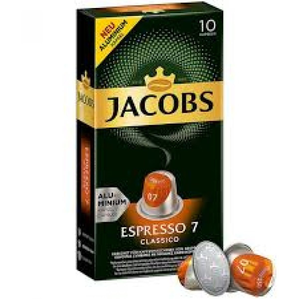 Кава в капсулах Jacobs Espresso 7 Classic, 10 капсул Nespresso
