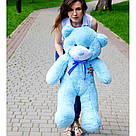 Плюшеві ведмеді: Плюшеве ведмежа 1 метр (100 см), Блакитний, фото 2