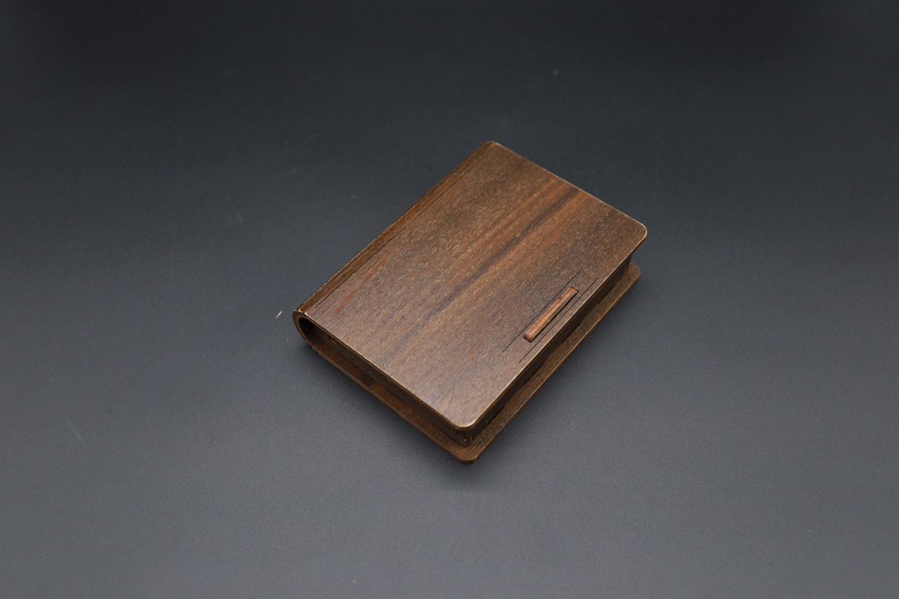 Дерев'яна скринька-книга з фанери гладенька для грошей і прикрас 12х9(10х6.3)см