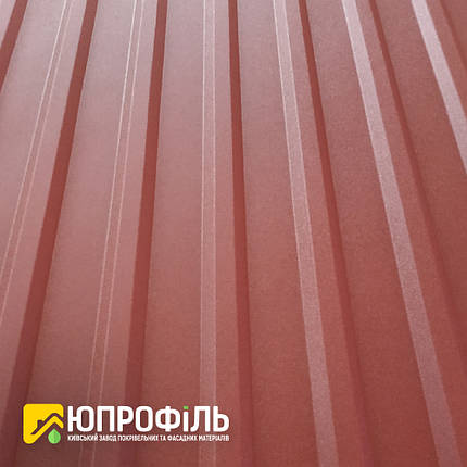 Покрівельний профнастил ПК-20 Бордовий мат, матовий профлист на дах RAL 3005 0.45, фото 2