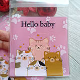 Пакетик для пакування "Котики "Hello baby'" 10*10см, фото 2