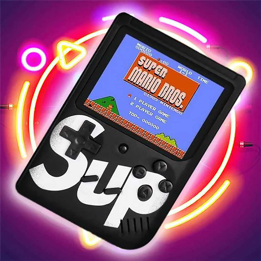 Портативна ігрова ретро приставка Retro FC Sup Game Box 400 in 1, Чорний