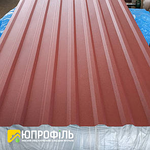 Покрівельний профнастил ПК-20 Бордовий мат, матовий профлист на дах RAL 3005 0.40, фото 2