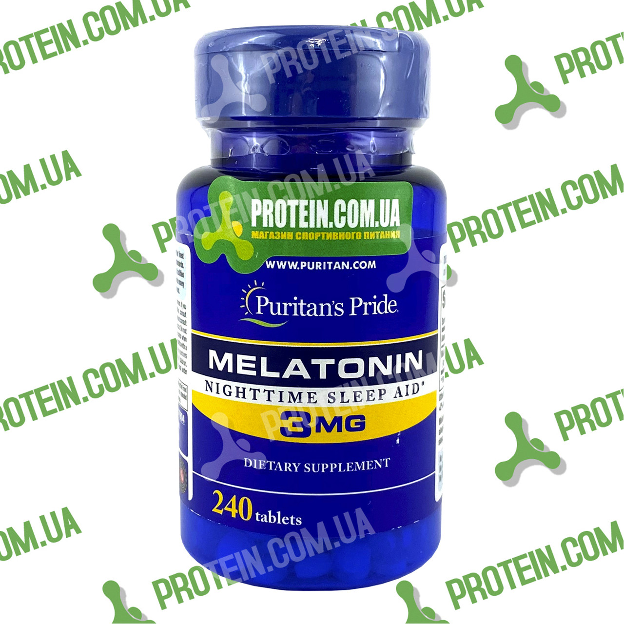 Мелатонін Puritans Pride Melatonin 3 мг 240 таб