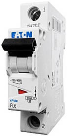 Автоматичний вимикач EATON xPole PL6-C10/1, 10А, 1P