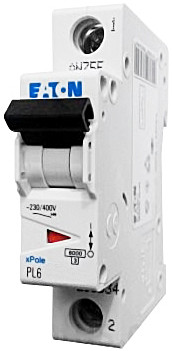 Автоматичний вимикач EATON xPole PL6-C25/1, 25A, 1P