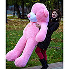 Плюшеві ведмеді Плюшевий ведмедик 1 МЕТР, Рожевий, фото 4