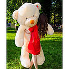 Плюшеві ведмеді Плюшевий ведмедик 1 МЕТР, Рожевий, фото 3