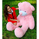 Плюшеві ведмеді Плюшевий ведмедик 1 МЕТР, Рожевий, фото 3