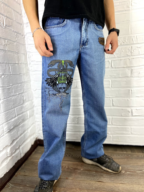 Джинси підліткові Black Chaoss світло-синій W38/L34